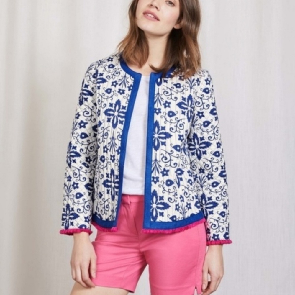 Boden Floral Quilted Jacket